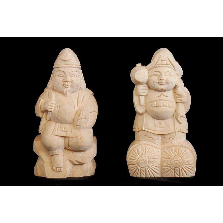 神棚 神具 仏具 やまこう 開運 恵比寿 大黒 中サイズ □ 職人さん手彫