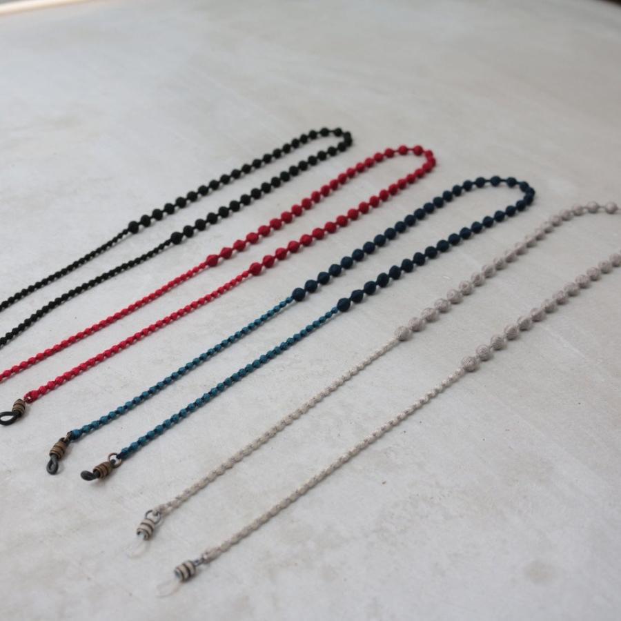 トリプルオゥ グラスコード グレー GC001◇メガネ用ストラップ 眼鏡