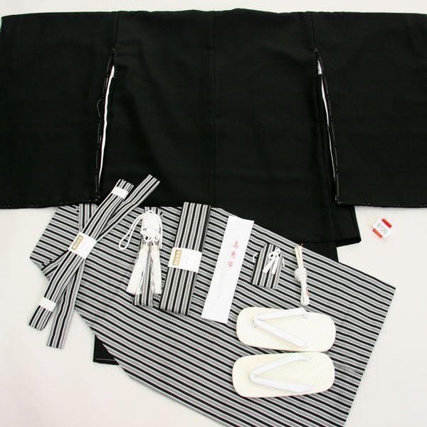 七五三 5才 男児 着物 紋付 羽織袴 フルセット 祝着 日本製 お仕立て