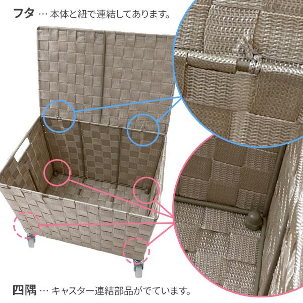 私の部屋 トリコバスケット フタ付き L バスケット カゴ 私の部屋