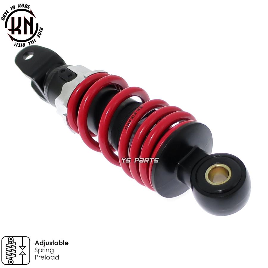 エンジンスワップにも KNローダウンリヤサス リアショック黒赤180mm