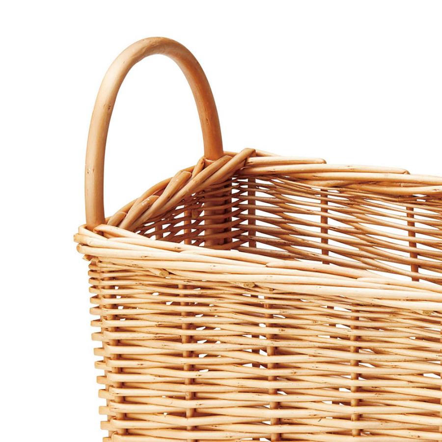 煮柳 バスケット 持ち手付 かご カゴ 籠 小物入れ 収納ケース 収納box