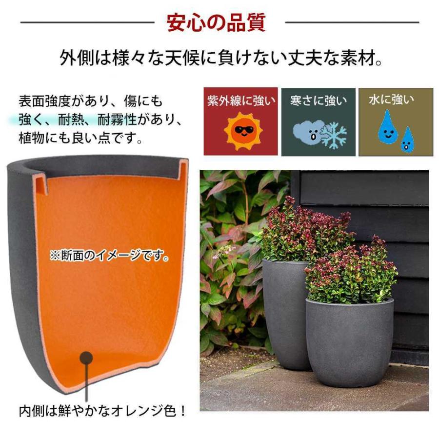 軽量 プランター 高さ36cm 縦長 背の高い 深い 深鉢 長鉢 丸 ロング