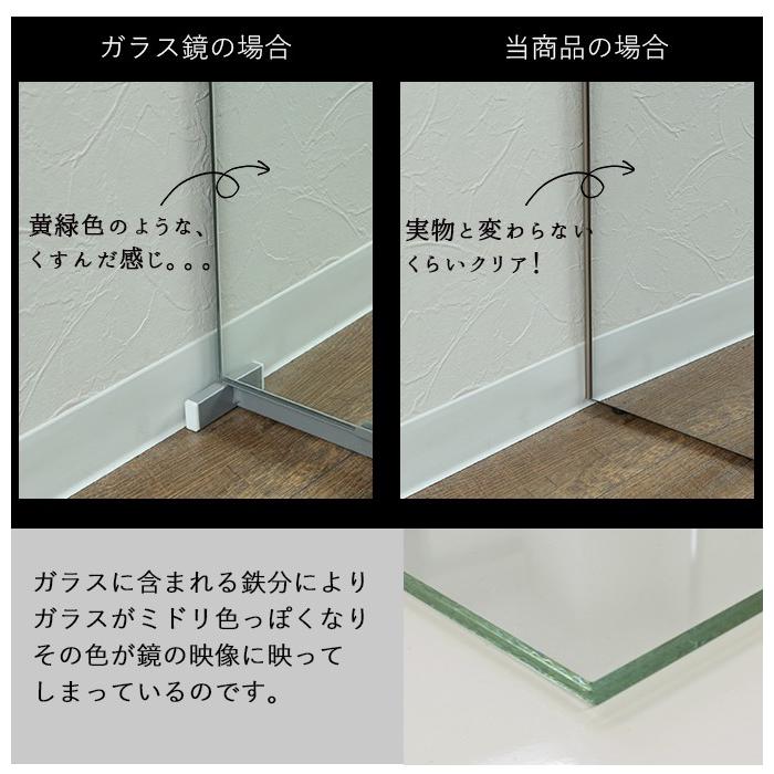 幅120cmの大型キャスター付きミラー 割れない鏡 リフェクスミラー