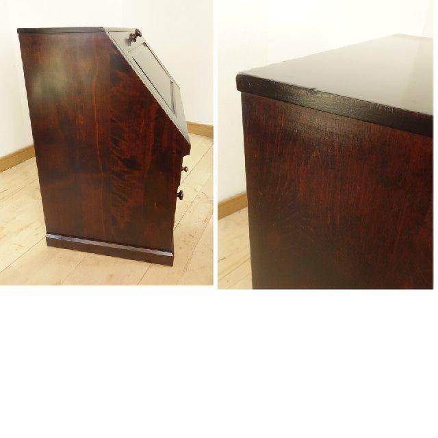 北海道民芸家具 座ビューロー ライティング 座机 再塗装済 USED