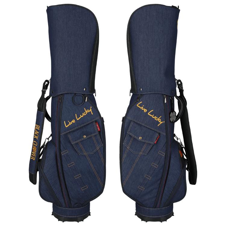 Black Clover（ブラッククローバー） ゴルフ デニム キャディバッグ