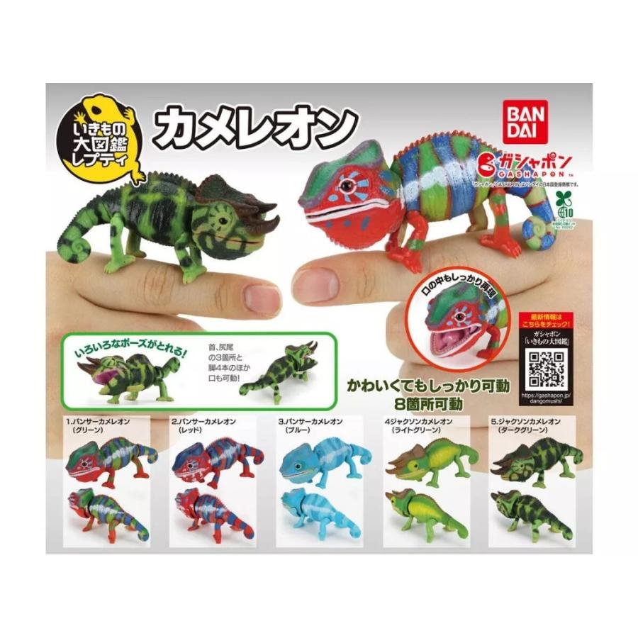 いきもの大図鑑レプティ カメレオン[全5種セット(フルコンプ