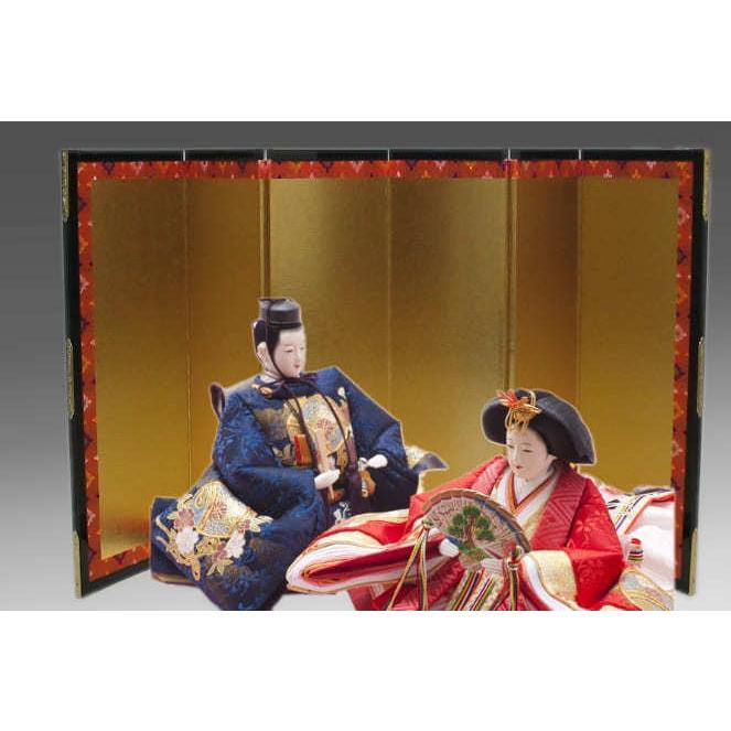 金屏風 単品 お雛様 雛人形 屏風のみ ディスプレイ 結納用・13号(絹目