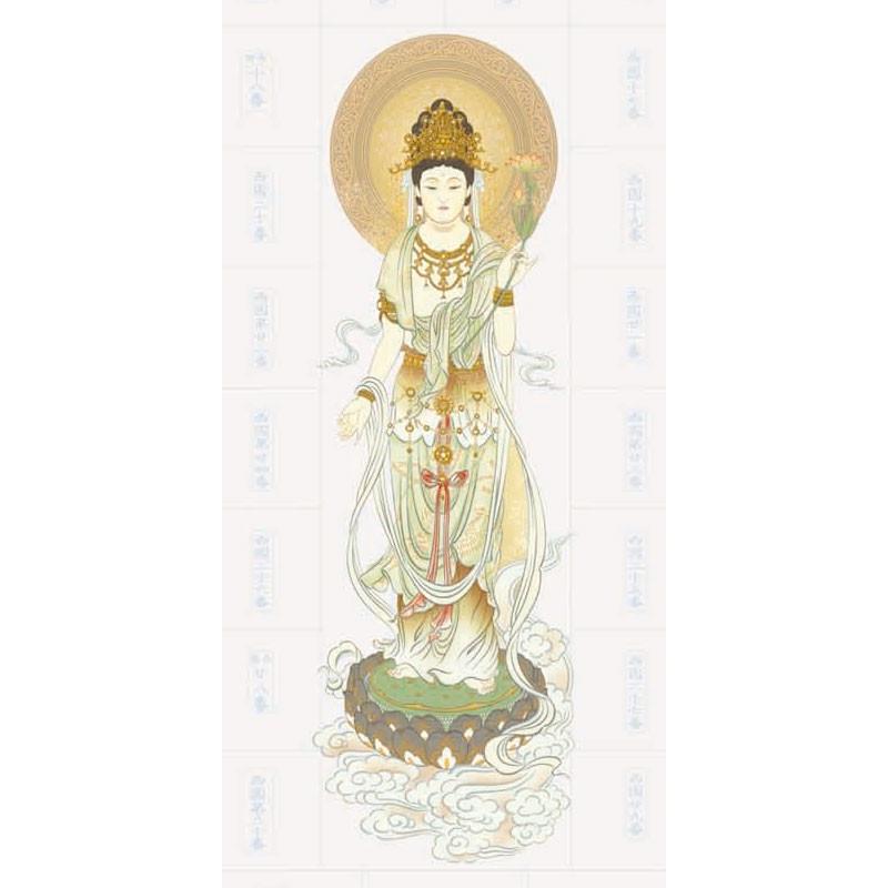 西国三十三ヶ所集印軸 掛け軸タイプ 約横54.5×縦185cm b7107 集印軸 納