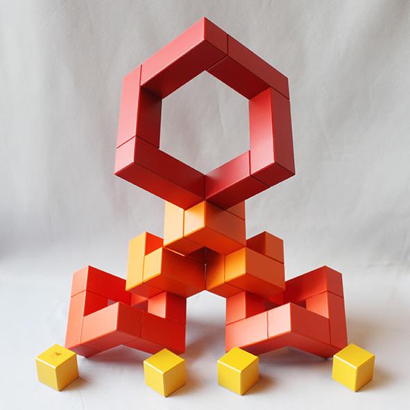 キュービックス 赤 Cubicus ネフ Naef ドイツ製 naef 積み木