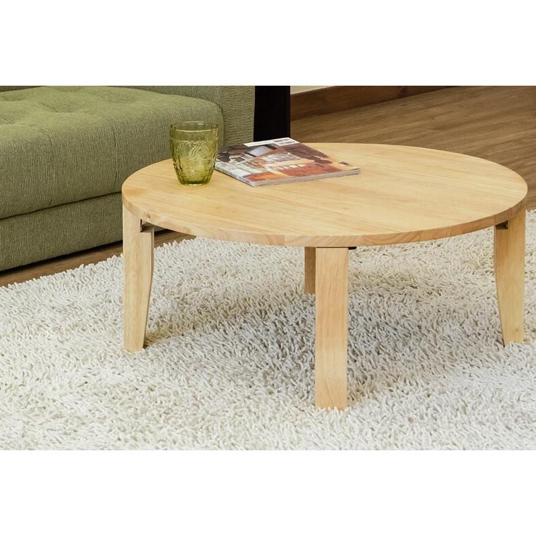 折脚70丸座卓ローテーブルちゃぶ台天然木sakabewr70 : ユキミ家具