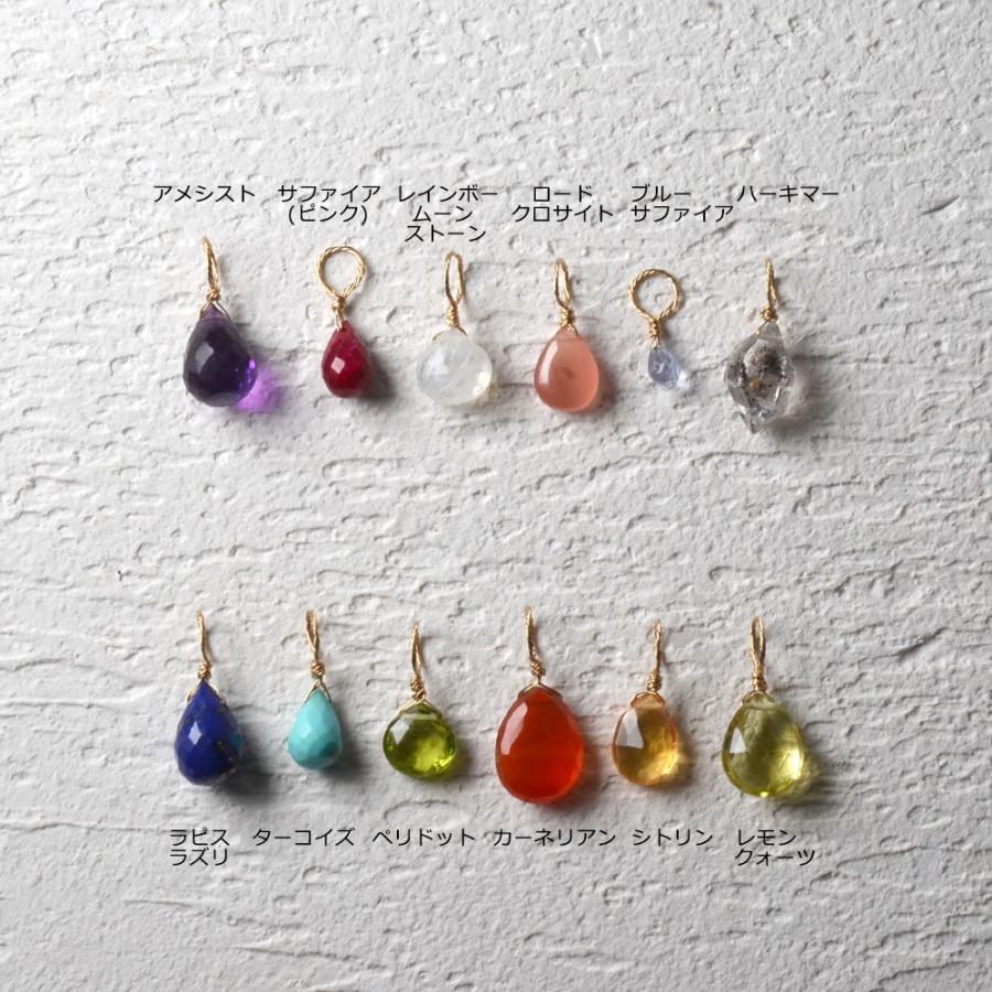 選べる！K18 パワーストーン チャーム ペンダントトップ : ユキコ