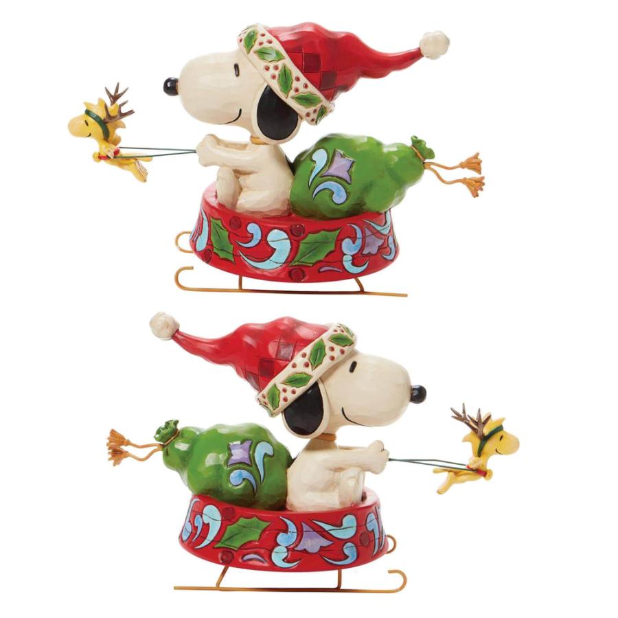 SNOOPY（スヌーピー） Xmasフィギュア ウッドストック トナカイ ジム