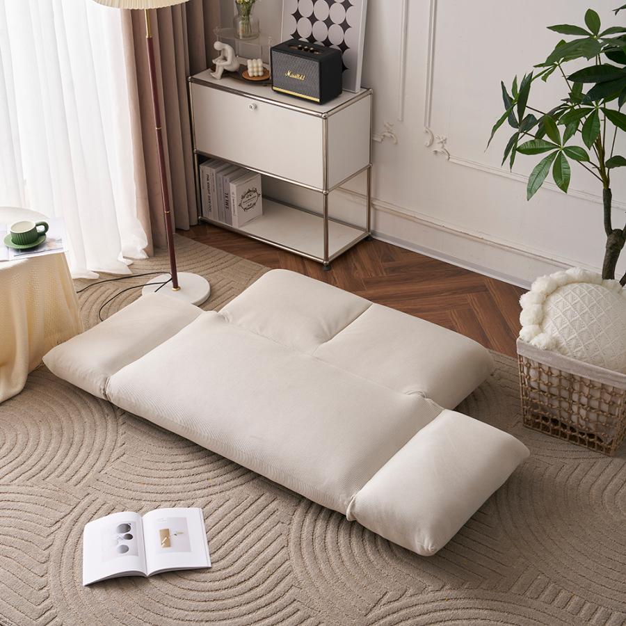 ソファベッド ローソファ コンパクト 2~2.5人掛け 6段階リクライニング