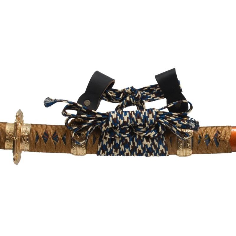 模造刀 太刀 陣太刀 梨地塗り鞘 極上研磨刀身 大刀刀袋付 tks-278 日本