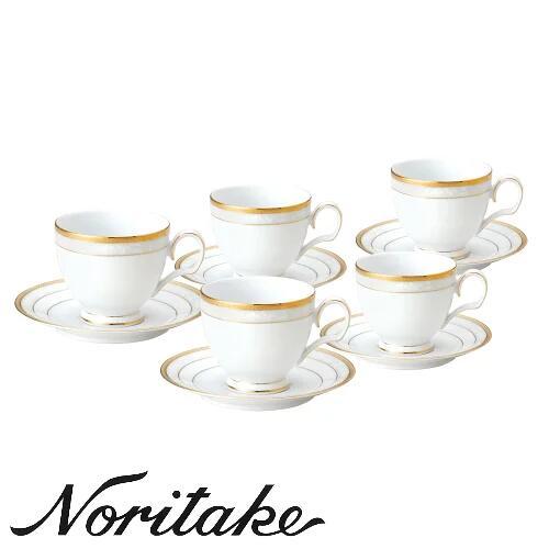 Noritake（ノリタケ）ハンプシャーゴールド カップ＆ソーサー 5客