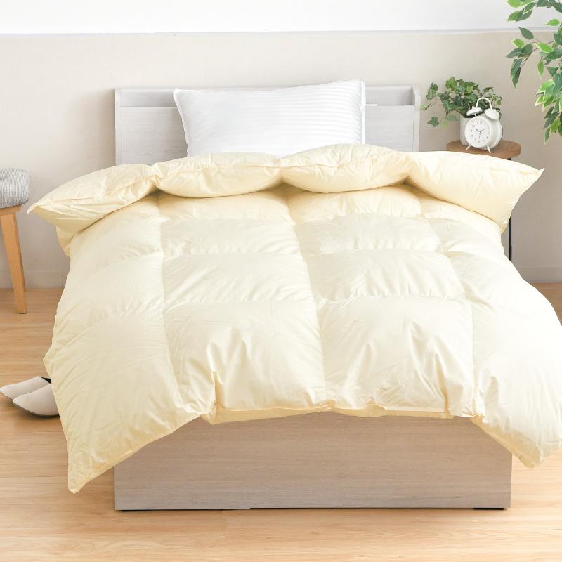 羽毛布団 セミダブル ロング 日本製 ヨーロピアン マザーホワイト