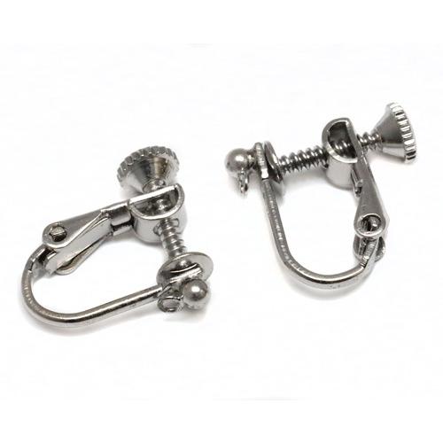 ミニイヤリングパーツ 1ペア ゴールド/シルバーロジウム 小さめサイズ