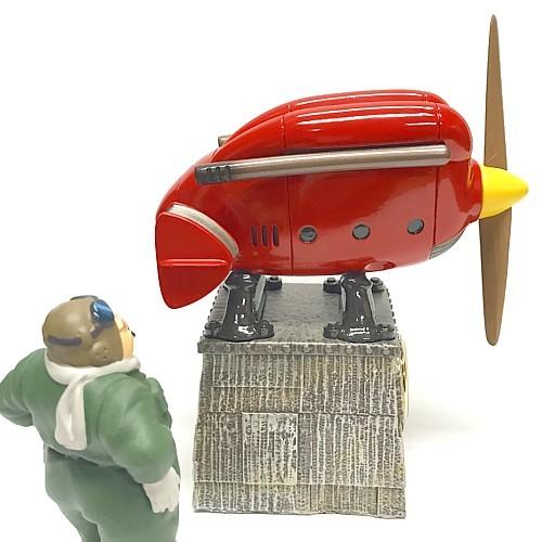 ジブリ グッズ 紅の豚 サボイアS.21試作戦闘艇置時計 ポルコ・ロッソ