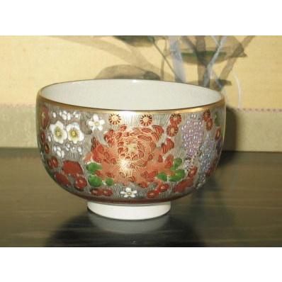 九谷焼 茶道具 抹茶茶碗 極上本金花詰 真山作 : ZAZU&CO. - 通販