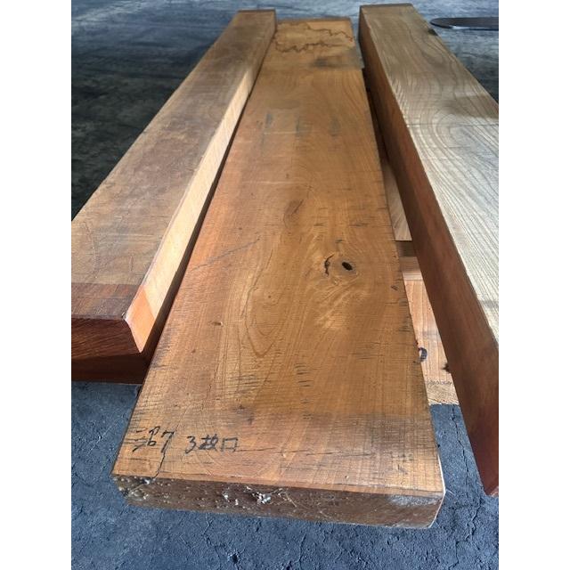 4-1208 沼）欅けやき欅 テーブル 天板 杢 赤身 無垢 一枚板（長さ1.88m