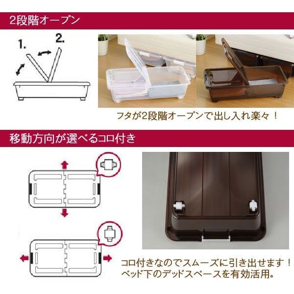 JEJアステージ 衣類ケース ベッド ベット下 収納 キャスター 付き