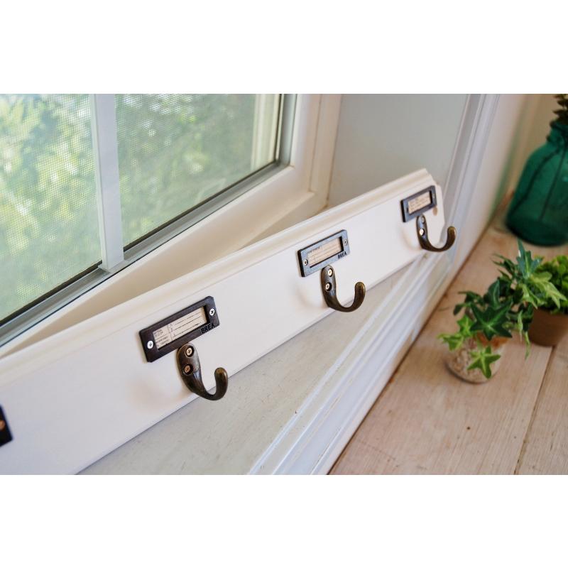 ハンガーフック 500 ネームプレート付き アンティークホワイト