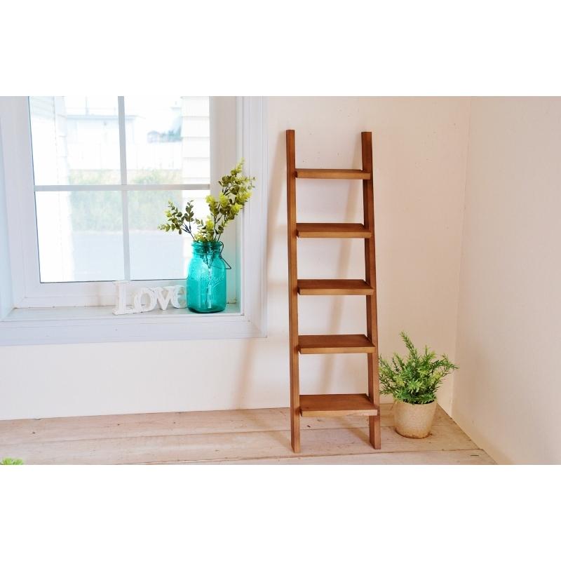 ガーデニング雑貨 はしご ラダー 階段シェルフ 5段 プランターラック