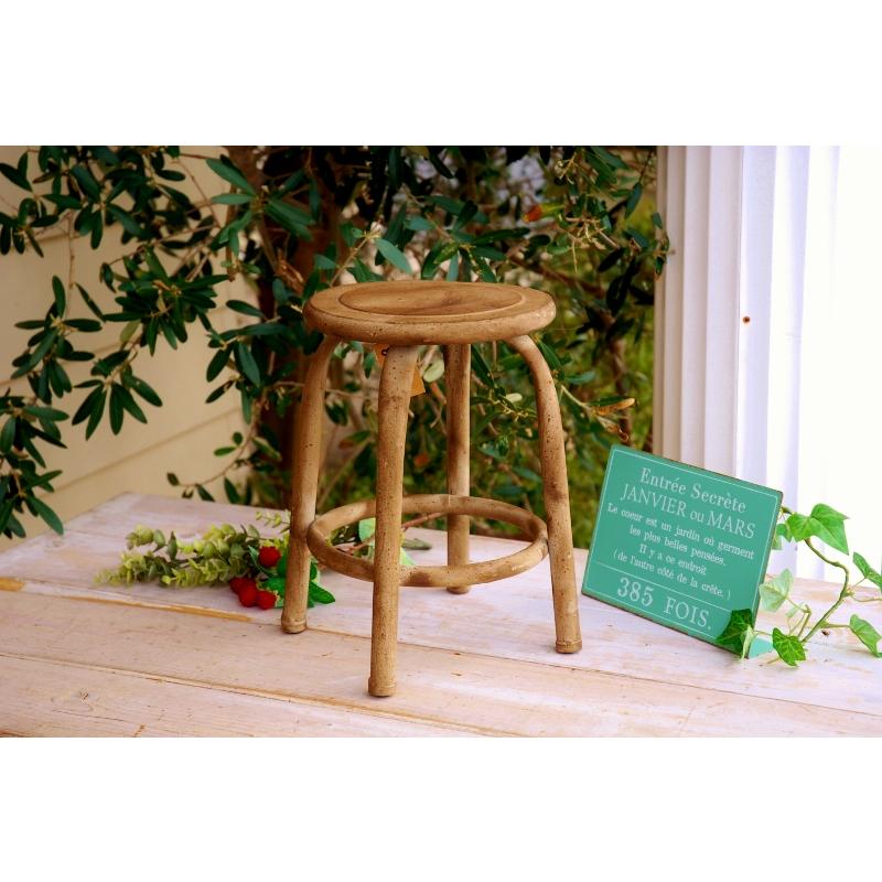 ガーデニング雑貨 スツール アイアン 丈夫 丸型 イス フラワースタンド