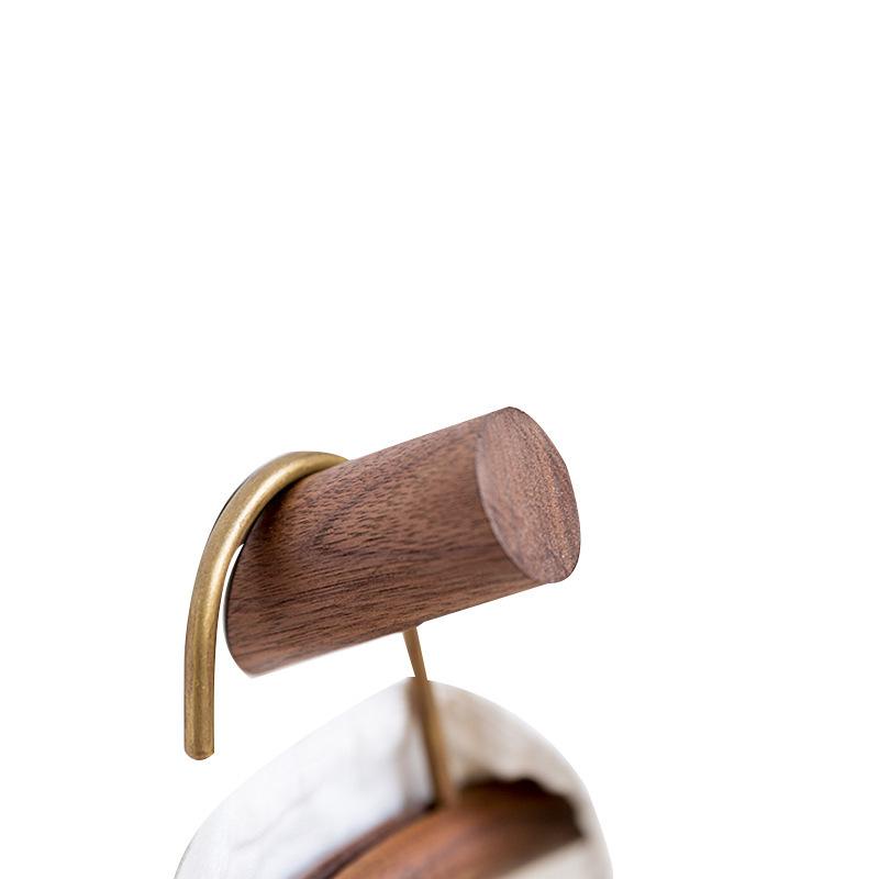 木製フック 4個セット おしゃれ 3×6cm 壁掛けフック 洋服掛け 帽