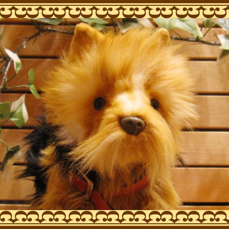 置物 動物 可愛い 犬 ぬいぐるみ ヨークシャーテリア 子犬 リアル 犬