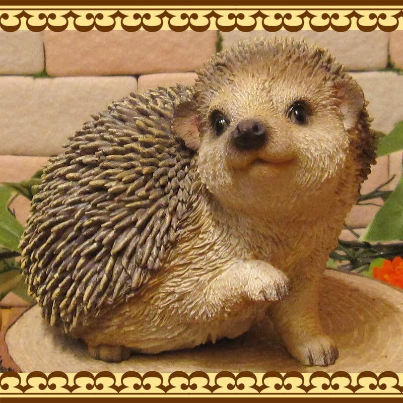 置物 動物 可愛い ハリネズミの置物 Dタイプ 振り向き ヘッジホッグ