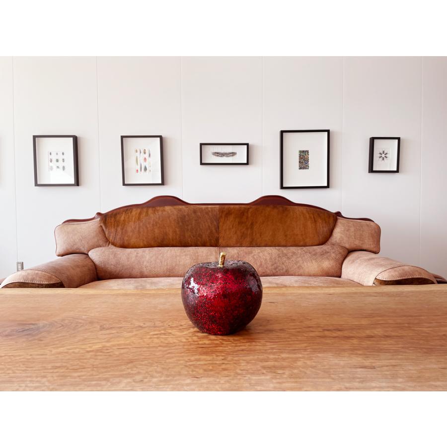 赤リンゴ アートオブジェ 小 インテリア りんご プレゼント 店舗 開店