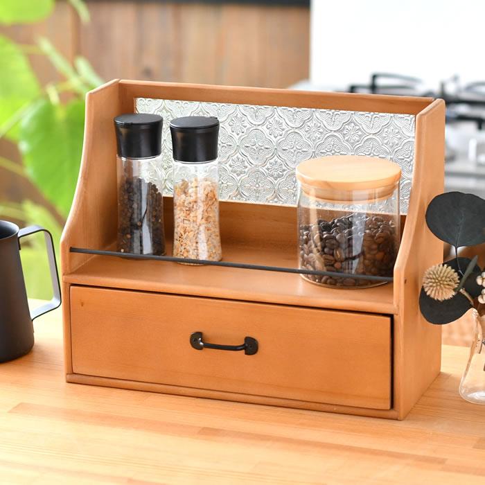 スパイスラック おしゃれ ラスタ ラックL 木製 調味料ラック