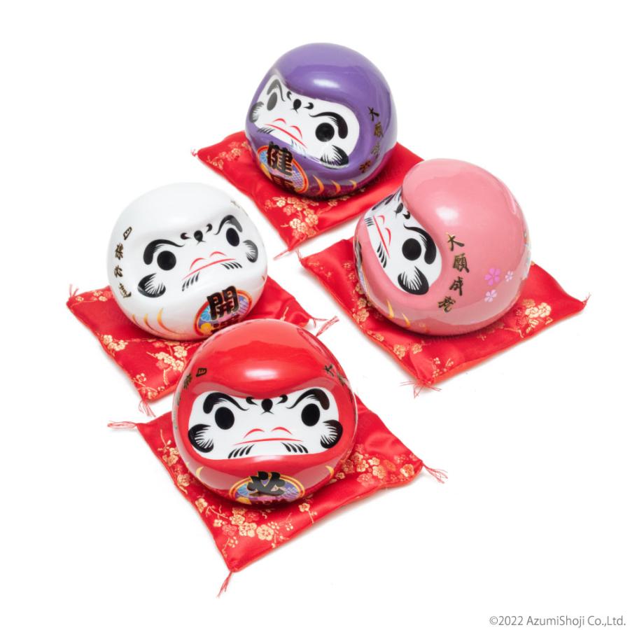 ダルマ貯金箱 ホワイト ピンク レッド パープル ダルマ 貯金箱 お札