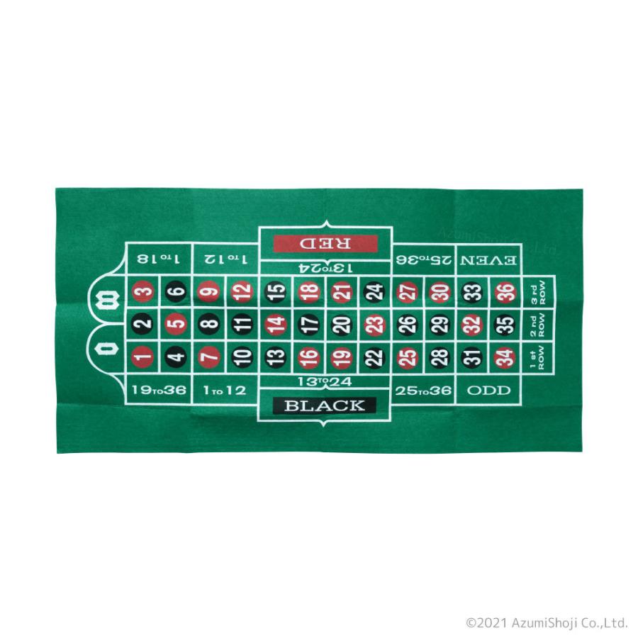 カジノ リバーシブル マット 120×60cm ルーレット ブラックジャック