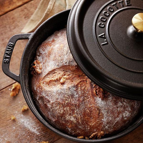 Staub（ストウブ） 鍋 ピコ・ココット ラウンド 24cm ブラック 生涯