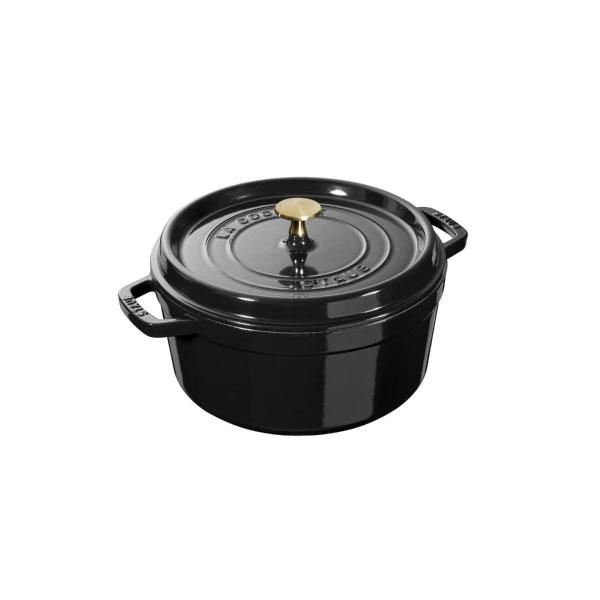 ピコ・ココット ストウブ ラウンド 22cm シャイニーブラック｜STAUB