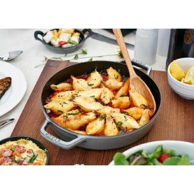 Staub（ストウブ） 両手フライパン ラウンド26cm ブラック|STAUB 鍋