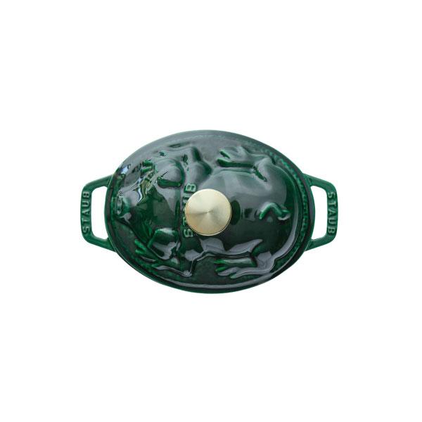 Staub（ストウブ） ピギーココット オーバル 17cm バジルグリーン ピコ