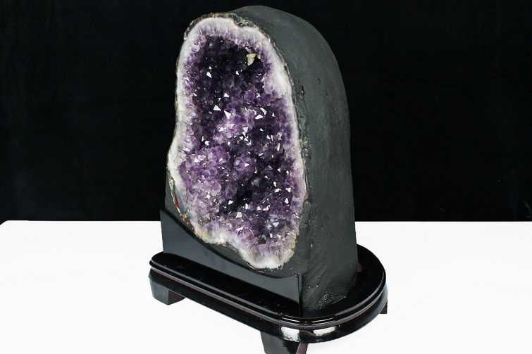 24.8Kg ブラジル産 アメジストドーム カルサイト共生 台座付き同梱不可