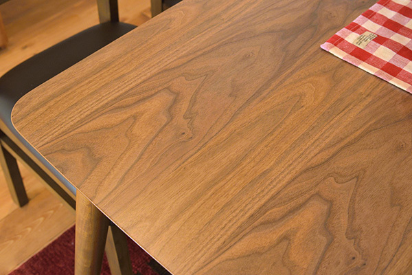 東谷 ダイニングテーブル 幅120cm 長方形 ウォールナット突板を使用