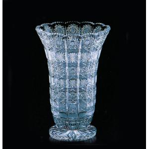 ボヘミアングラス 500PKカット 花瓶（フラワーベース） : コリーネ