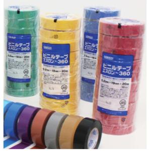 セキスイ エスロンテープ No.360 各色 50mm×20m 4巻入（1パック