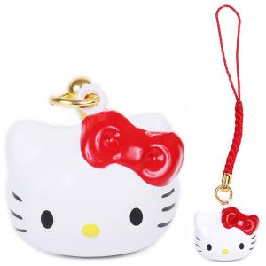 ハローキティ 鈴根付 桜 さくら ピンク 和風 ストラップ 縁起 グッズ