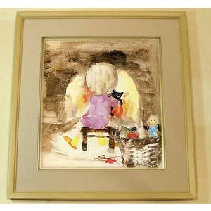 絵画 ヒロ、ヤマガタ／サンセットレイン 版画 シルクスクリーン 送料