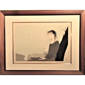 アメデオ・モディリアーニ 「黒いネクタイの女」 リトグラフ p-151