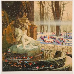 ヒロ・ヤマガタ かまくら 絵画 インテリア シルクスクリーン 版画