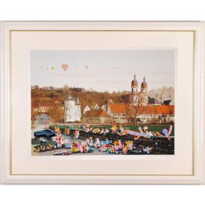 ヒロ・ヤマガタ ブローニュの森のベーカリー インテリア 絵画 パリ