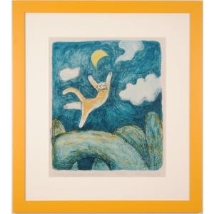 ポップアート 絵画 猫 シルクスクリーン 版画 マイケル・ルー